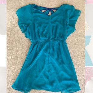 Blue express short dress